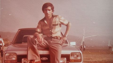 El empresario Jos� Ram�n Franco, en su coche.