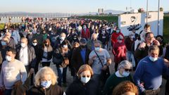 Multitudinaria defensa da mexilla en Arousa