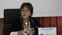 Alicia Villauriz, secretaria general de Pesca, el pasado noviembre, en el simposio pesquero de Celeiro 
