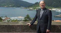 El administrador diocesano, Antonio Rodr�guez Basanta, fotografiado en la sede ferrolana del Obispado. 