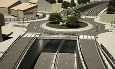 Conxo.Recreaci�n virtual de la supeficie de la rotonda de Conxo