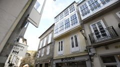 Un edificio del centro de Lugo, en una imagen de archivo. 