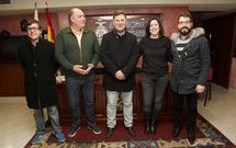 Un momento de la presentaci�n de la gala ben�fica. 