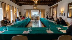 El jurado de la sexta edici�n del concurso se renuni� el pasado s�bado en el Parador de Turismo de Monforte