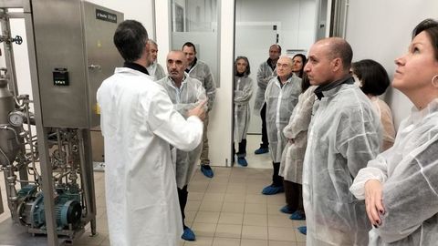 Visita del Clúster Alimentario de Galicia al Campus Terra de la USC.