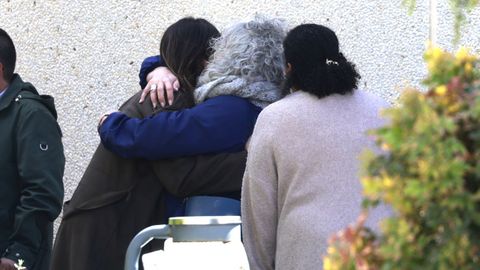 Irene Carbonero, hermana de Sara Carbonero, a la llegada al velatorio de Goyi Ar�valo en Corral de Almaguer
