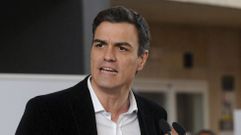 Pedro S�nchez durante su intevernci�n en un acto Le�n. 
