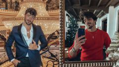 1 La propuesta de Benji Thorpe para ir arreglado en estas fiestas es la combinaci�n de azul y negro. En su caso, eligi� una chaqueta de esmoquin azul marina con solapa negra y pantal�n negro, sin pajarita ni corbata. Para aquellos que busquen un conjunto m�s informal, sugiere una americana de terciopelo (que ahora es tendencia), con pantal�n de pinzas y camiseta b�sica. / 2 Para las reuniones familiares o m�s desenfadadas, aconseja apostar por un c�rdigan o jersey de punto grueso. El rojo es en estas fechas un tono que est� pegando fuerte en las colecciones de moda masculina. �Es, junto con el verde, el color de la Navidad�, destaca. Y, como complemento estrella, �un buen reloj siempre viste�.