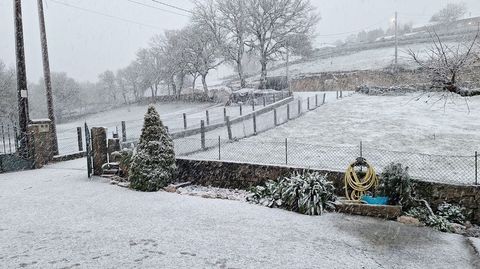 Lugar de Fentosa, Seixido, A Lama, tras la nevada