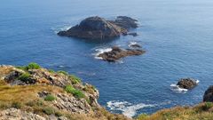 Islote de O Marolete, en la costa de Oleiros