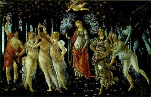 Cuadro �La primavera� del pintor Italiano Sandro Botticelli