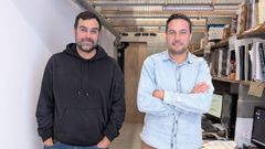 Luciano Gonz�lez (izquierda) y Miguel Est�vez, en su estudio de arquitectura