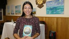 Andrea L�pez Otero presentou a s�a primeira novela no C�rculo Savi�ao de Escair�n