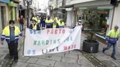 Imagen de archivo de las protestas de los trabajadores de jardines