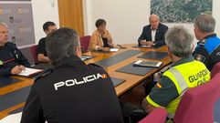 Detalle de la reuni�n celebrada esta ma�ana en la casa consistorial