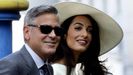 George Clooney y su mujer, casados oficialmente