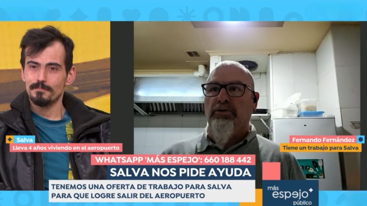 Salva, el sintecho que durmió en Barajas durante tres años, deja a las dos semanas el trabajo que le brindó un asturiano en su hotel