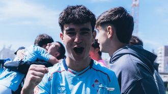 El jugador del Celta Fortuna �ngel Arcos.