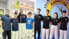 Integrantes del Costado Suh Sport y del Maniotas.