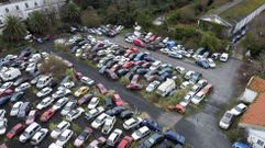 Veh�culos en la zona central del S�nchez Aguilera en una foto tomada en enero.