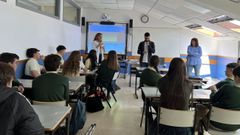 Una de las sesiones del programa �Stay Healthy� realizadas en centros educativos de Pontevedra
