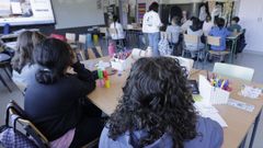 Alumnos del colegio de Covas, en Viveiro, en una foto de este curso