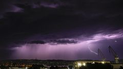 2.500 rayos en Galicia en 24 horas