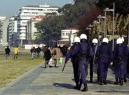 Los antidisturbios tuvieron que emplearse a fondo