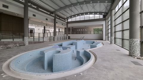 Instalaciones del balneario de Berán