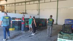 La uva incautada est� en una nave en O Barco.