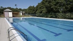 La piscina municipal de A Silva, donde los empadronados en Cerceda podr�n entrar gratis.