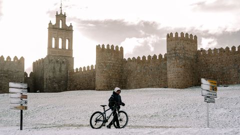 Estampa nevada en Castilla y Len