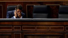 Rafael Catal� durante el pleno del Congreso de este jueves