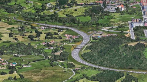 Impacto de la ronda norte en San L�zaro de Paniceres