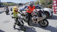 Salida de la concentraci�n motera huevona de Caldas