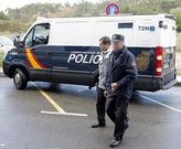 Llegada de D�vila Ouvi�a a los juzgados de Ribeira en noviembre del 2011. 