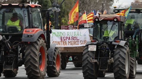 Valencia fue una de las comunidades�que recibi� la semana con nuevas protestas de los agricultores