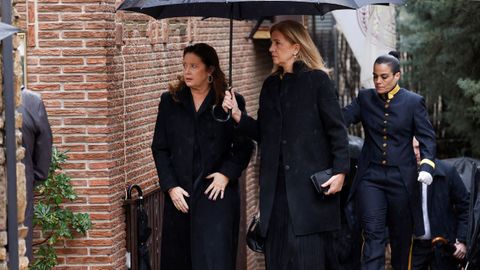 Alexia de Grecia y la Infanta Cristina de Borb�n llegan a la catedral Ortodoxa Griega de San Andr�s y San Demetrio