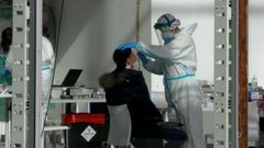 Cribado masivo con test de ant�genos en  Expocoru�a para la detecci�n del covid-19