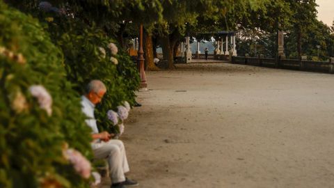 El atardecer en el Parque Rosal�a de Castro de Lugo