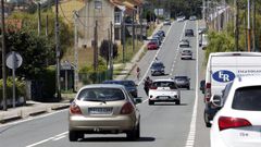 La AC-305 es una de las carreteras del �rea de Barbanza que m�s tr�fico soporta a diario.