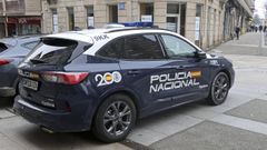 Un coche de la Polic�a Nacional en Pontevedra, en una imagen de archivo