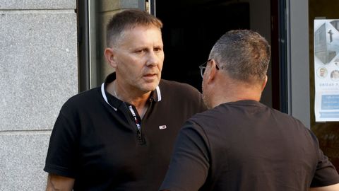 Miguel �ngel S�nchez, el d�a de la asamblea de trabajadores en la que aprobaron desconvocar la huelga de la basura, en agosto del 2024