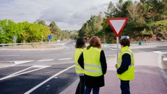 Visita del director de la Axencia Galega de Infraestruturas a las obras