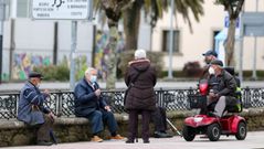 Imagen de la Alameda de Noia, concello en el que el n�mero de positivos ha descendido de forma considerable