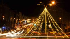 Iluminaci�n de la Navidad de Cambre del a�o pasado