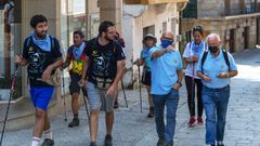Baltar recibi� a los peregrinos de la asociaci�n El Camino de Elena