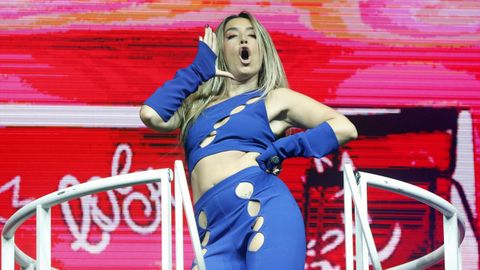 Lola ndigo, en su concierto en Castrelos en el 2022