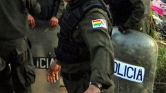 Polic�a boliviana en una foto de archivo