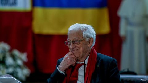 El Padre ngel, en Madrid, antes de su viaje a Polonia